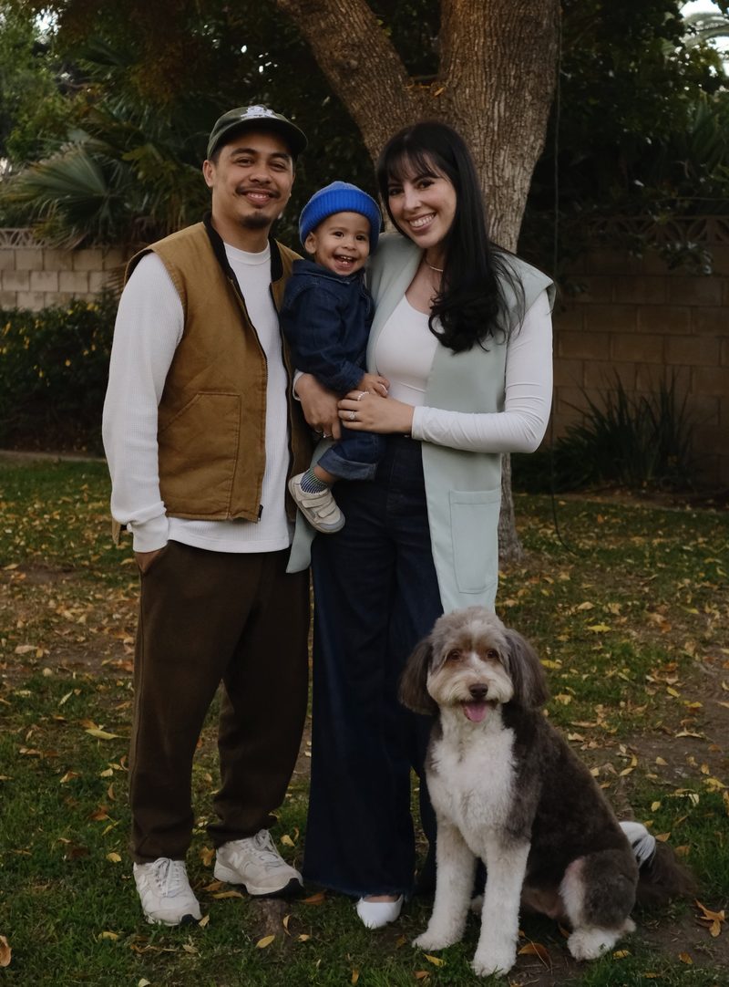 Mari Serrano, founder of My True Village, with her family